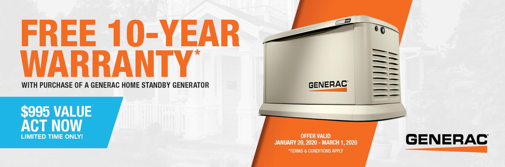 Homestandby Generator Deal | Warranty Offer | Generac Dealer | Paragould, AR